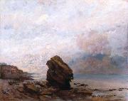 Gustave Courbet Isolated Rock (Le Rocher isolx) France oil painting artist